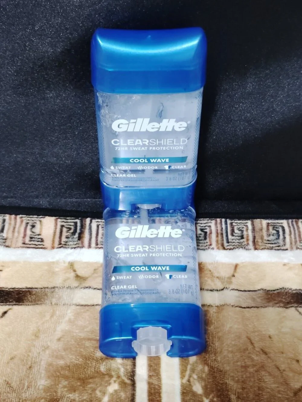 Gillette Anti-Perspirant Deodorant Clear Gel, Cool Wave 3.8 oz (Pack of 2)